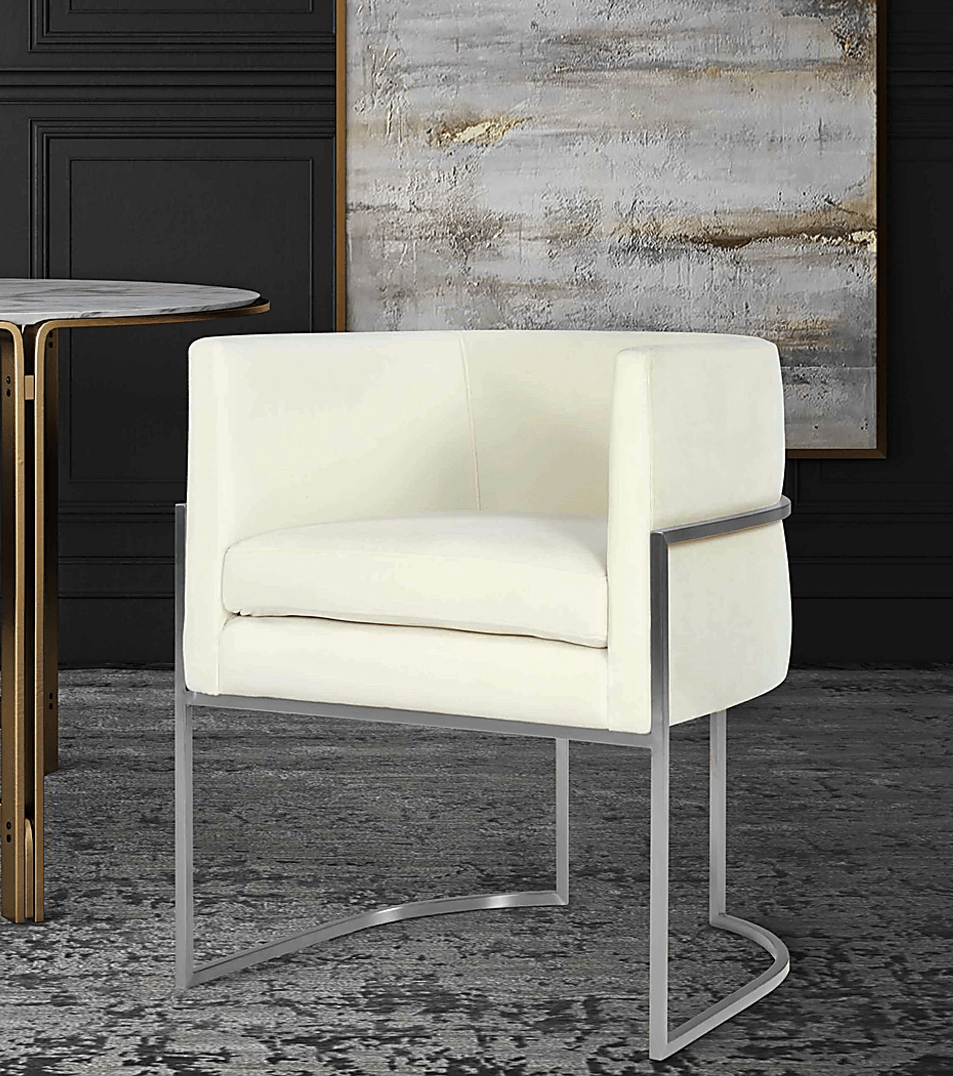 Fera Leah I Cream Arm Chair - Image 5
