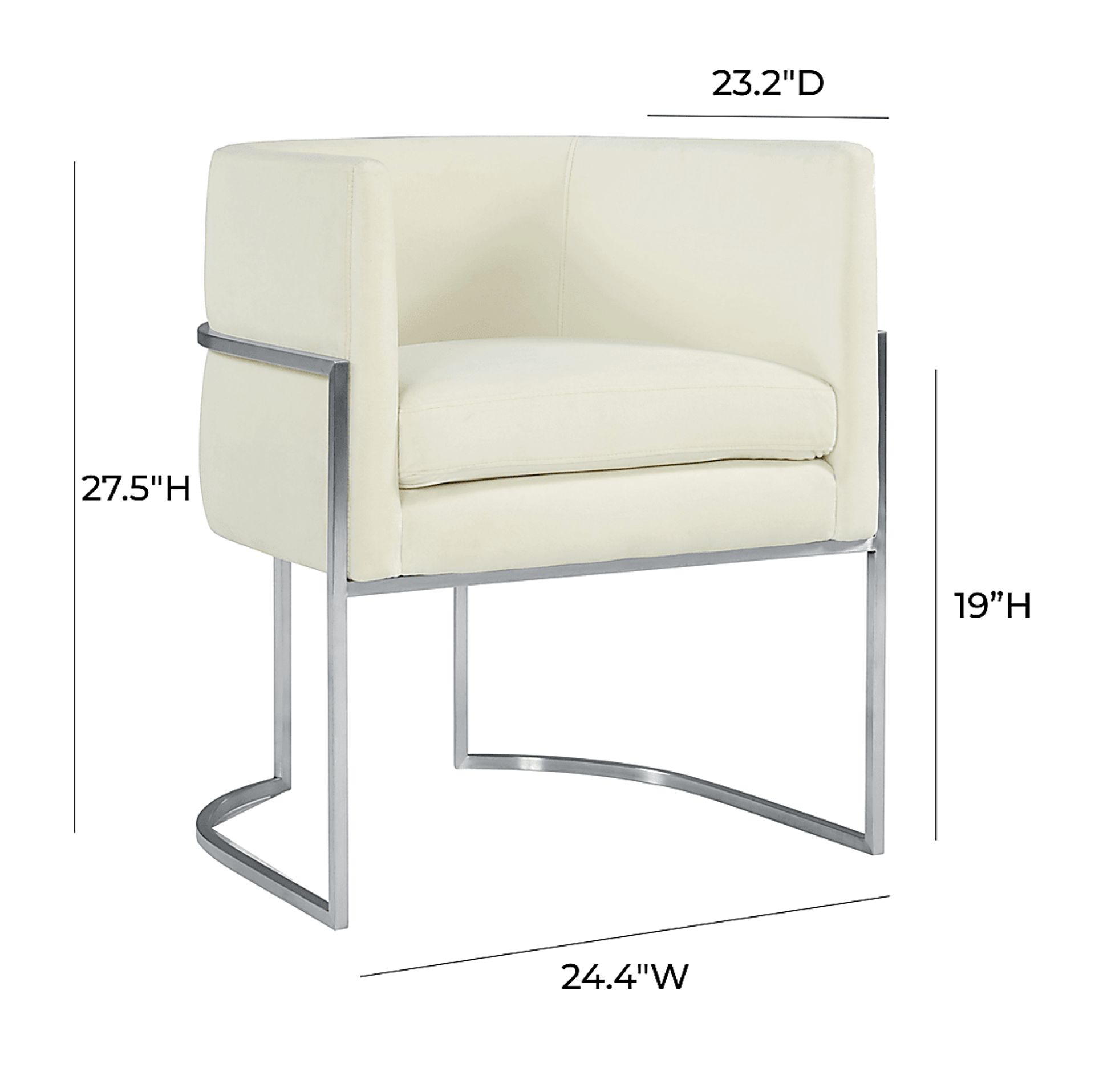 Fera Leah I Cream Arm Chair - Image 7