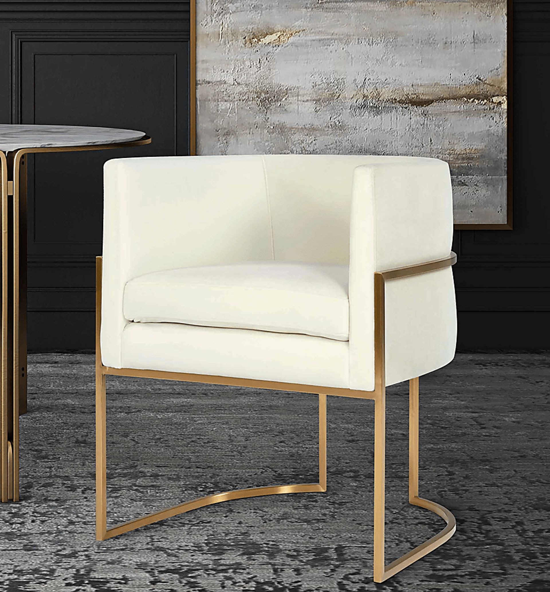Fera Leah II Cream Arm Chair - Image 5