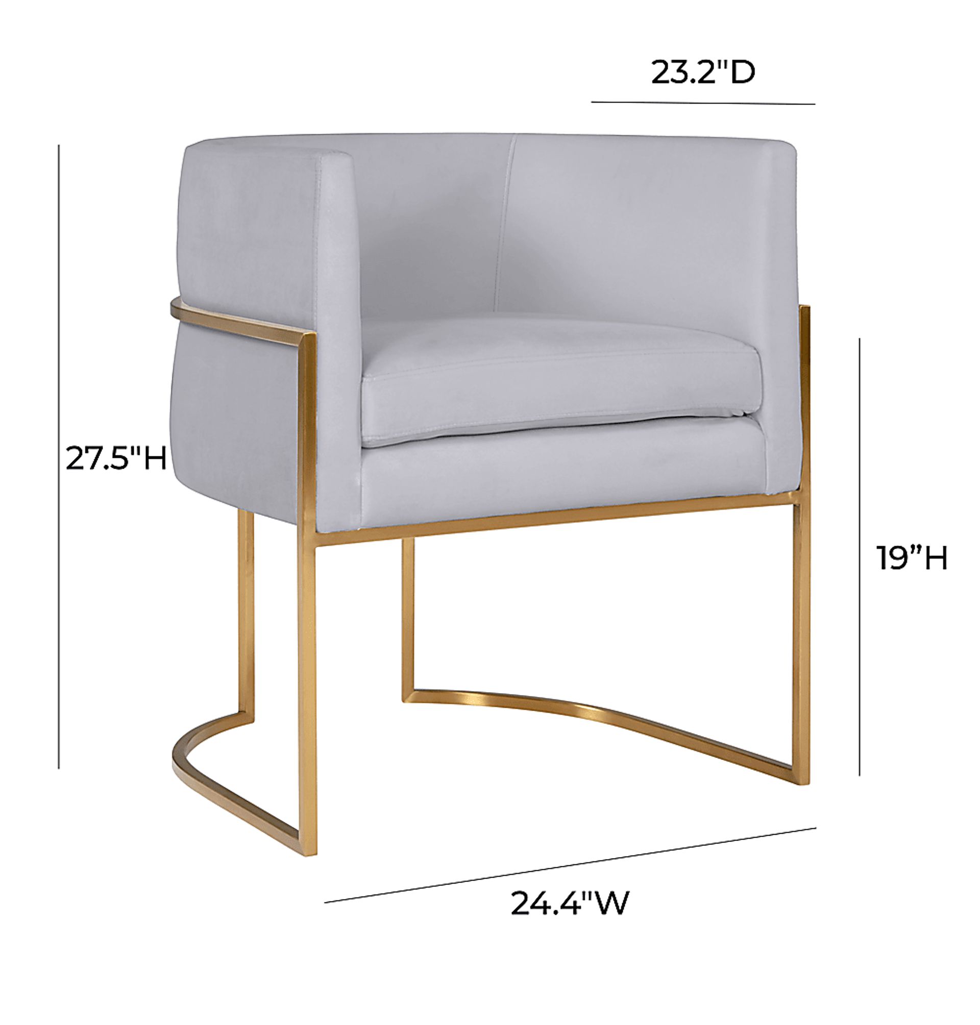 Fera Leah II Gray Arm Chair - Image 8