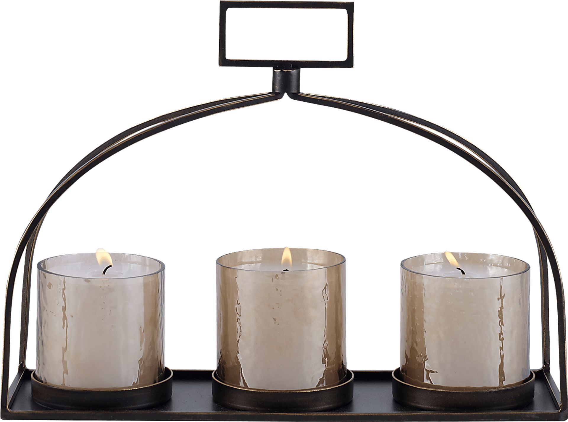 Ferdinard Bronze Triple Candle Holder - Image 4