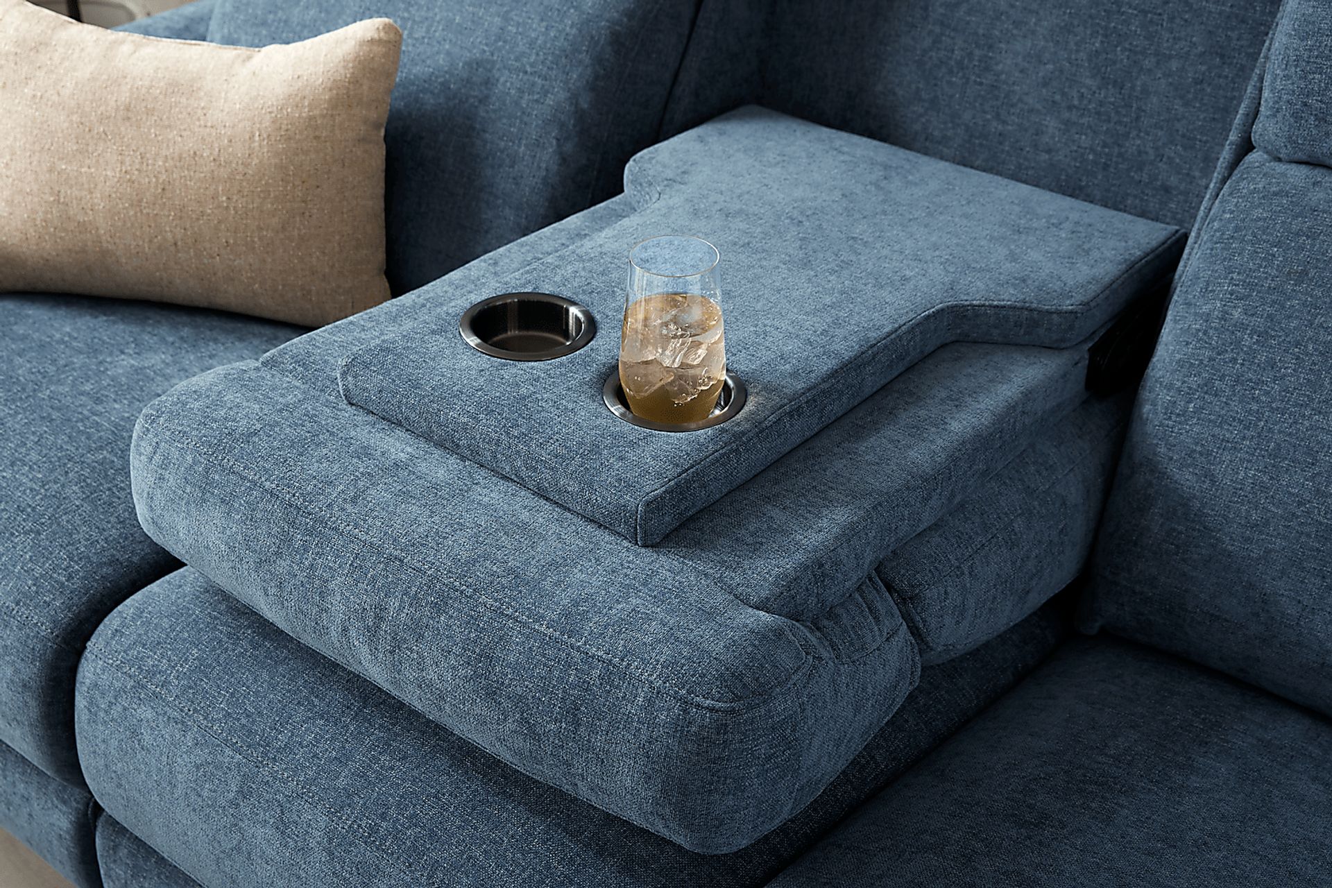 Ferguson Denim Dual Power Reclining Sofa - Image 10