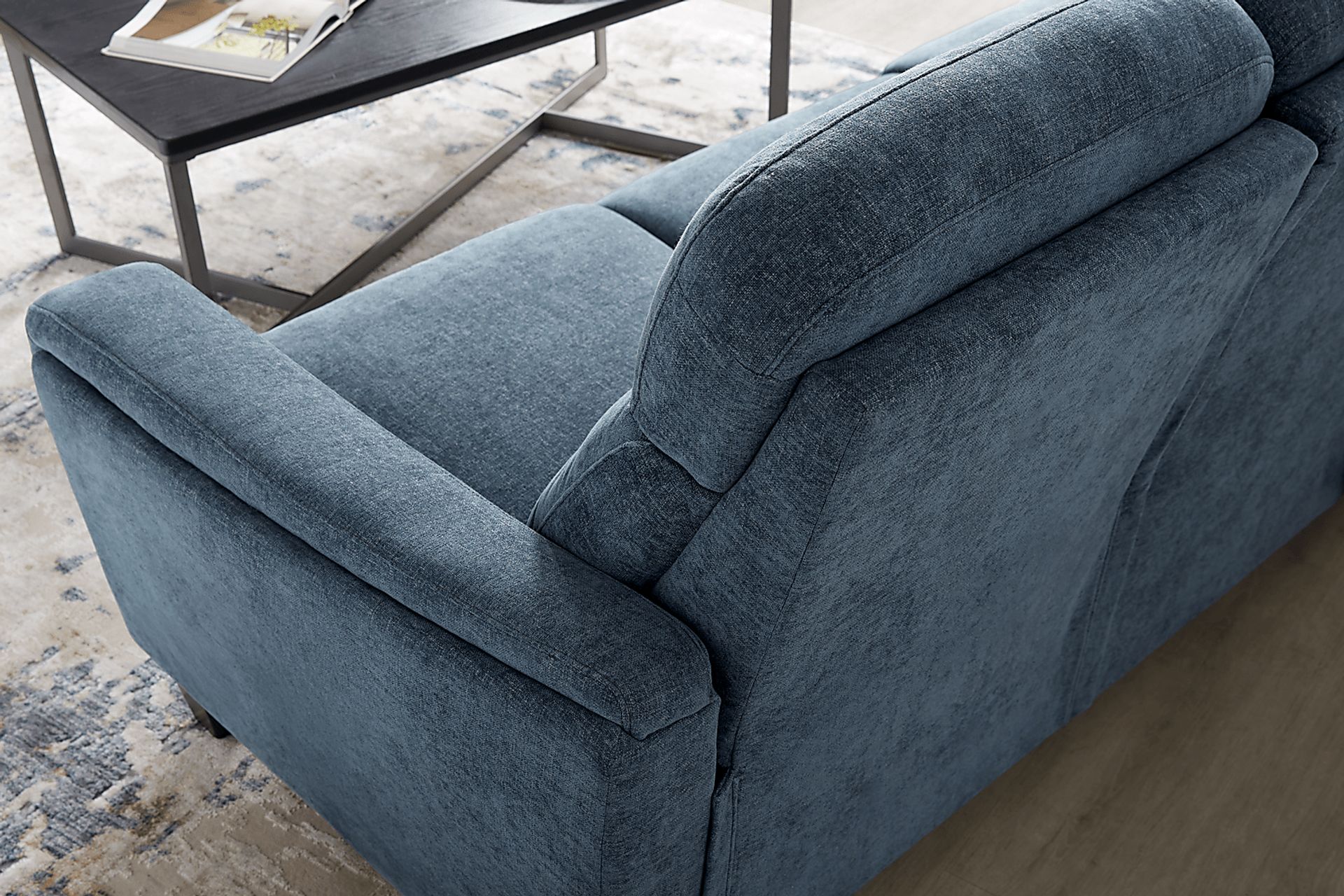 Ferguson Denim Dual Power Reclining Sofa - Image 8