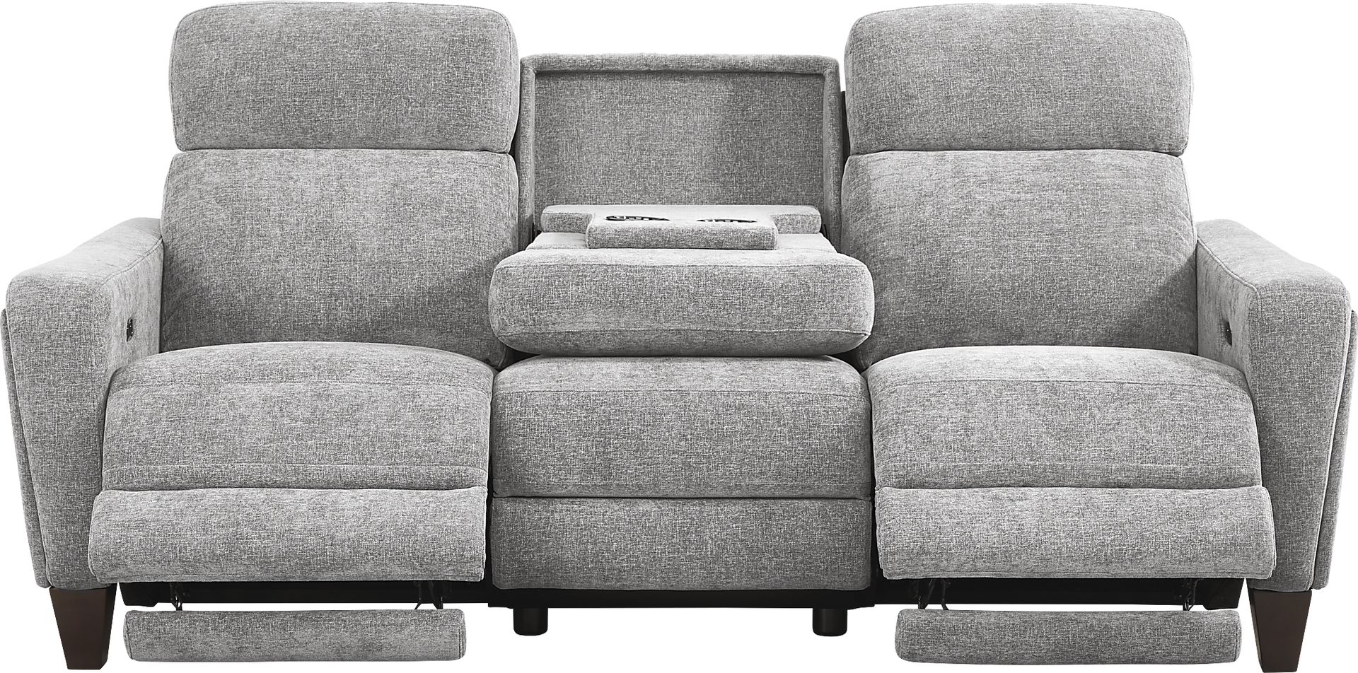 Ferguson Gray Dual Power Reclining Sofa - Image 3