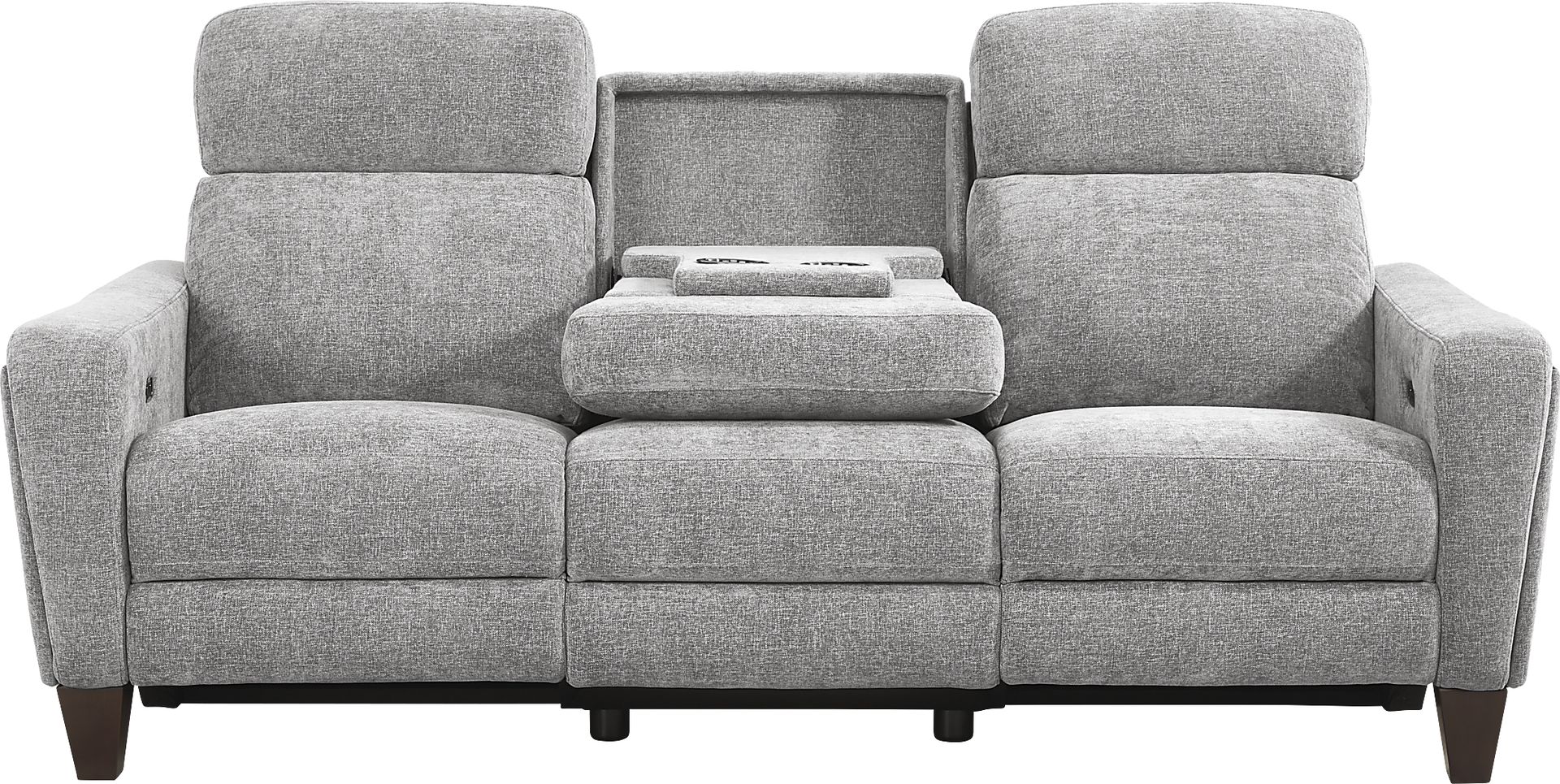 Ferguson Gray Dual Power Reclining Sofa - Image 4