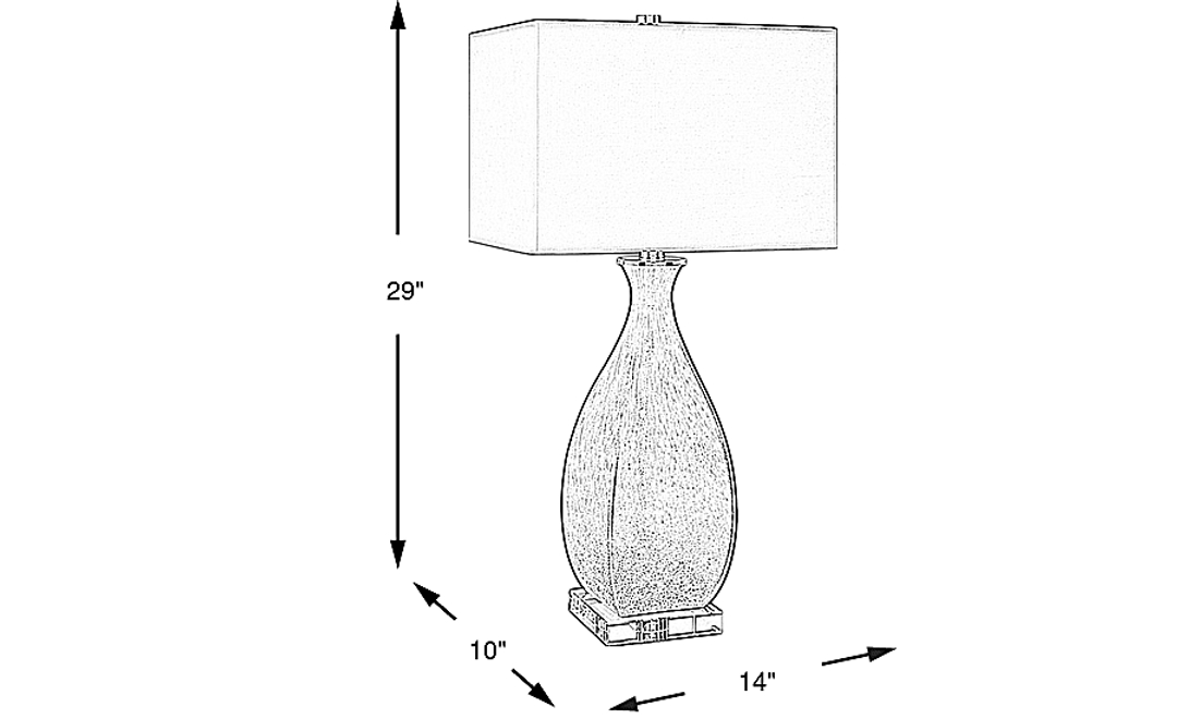 Ferlita Point Blue Table Lamp