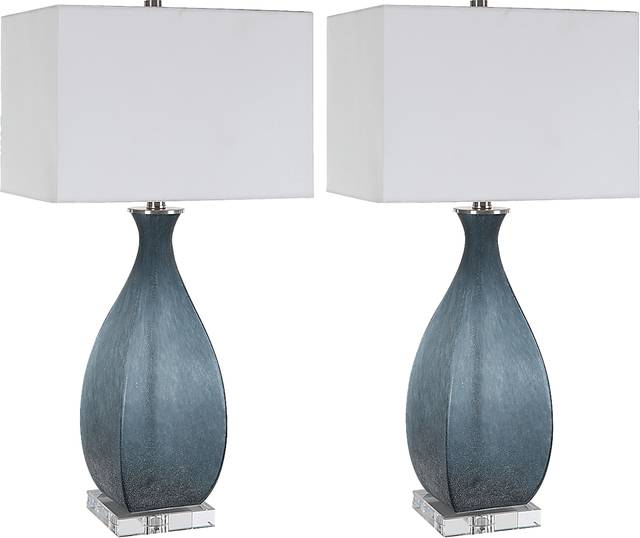 Ferlita Point Blue Table Lamps, Set of 2 - Thumbnail - Image 1