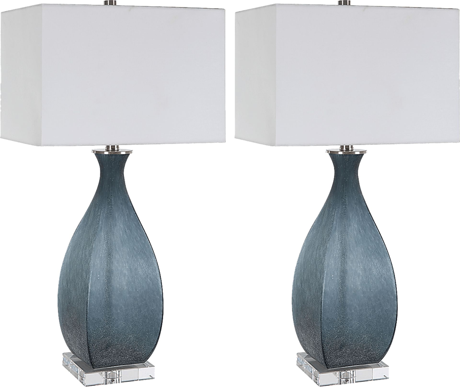 Ferlita Point Blue Table Lamps, Set of 2 - Image 1