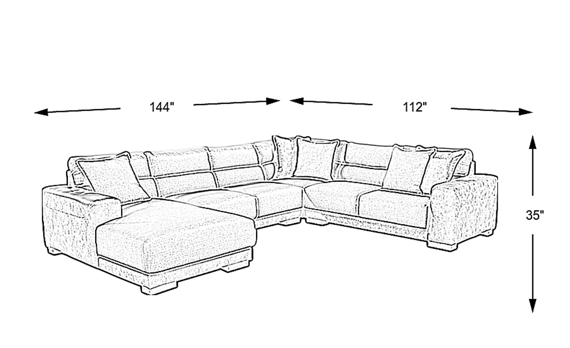 Dimension Image. Please refer to the Dimension Tab on this page for dimension details.