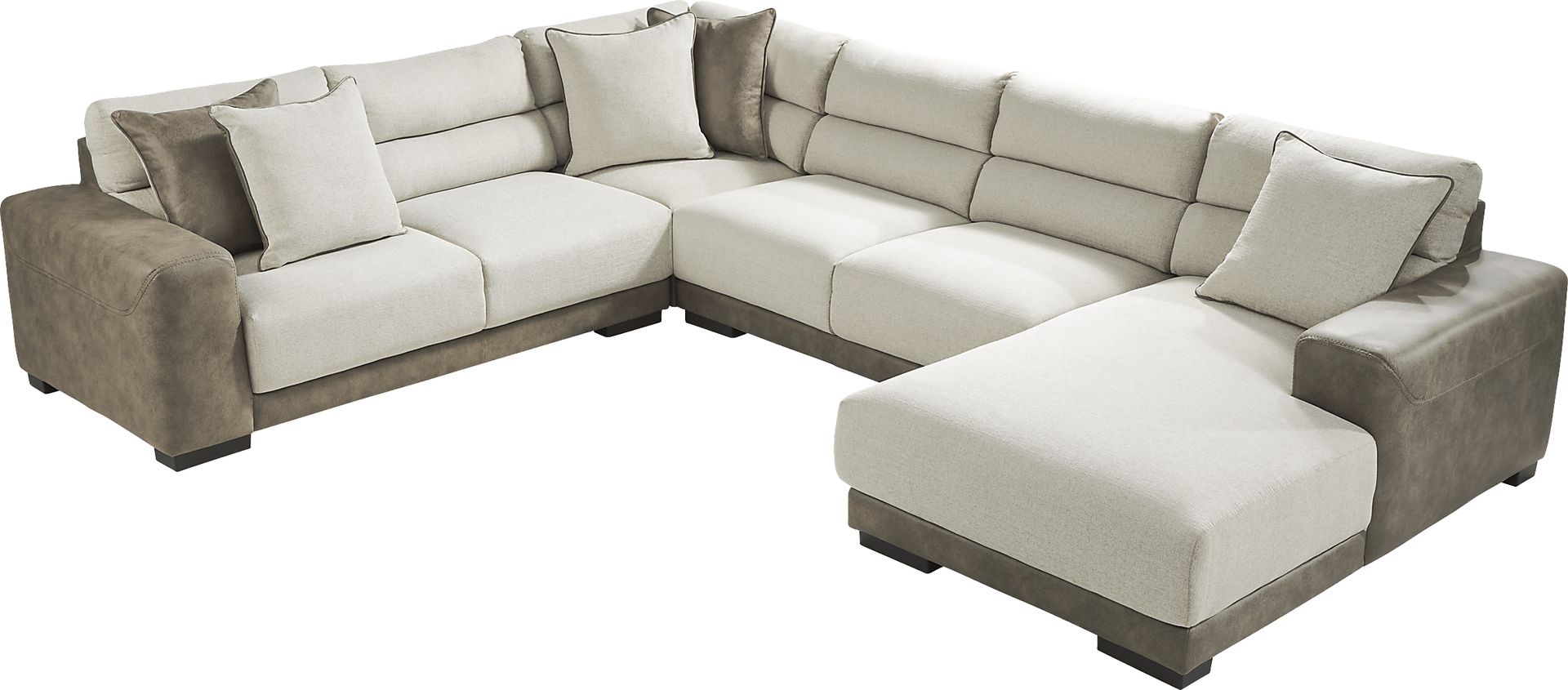 Fermont Beige 5 Pc Sectional Living Room - Image 3