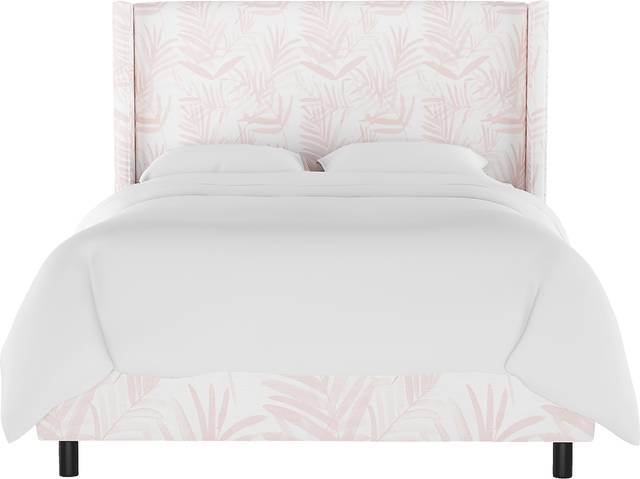 Fern Grove Pink Full Upholstered Bed - Thumbnail - Image 2