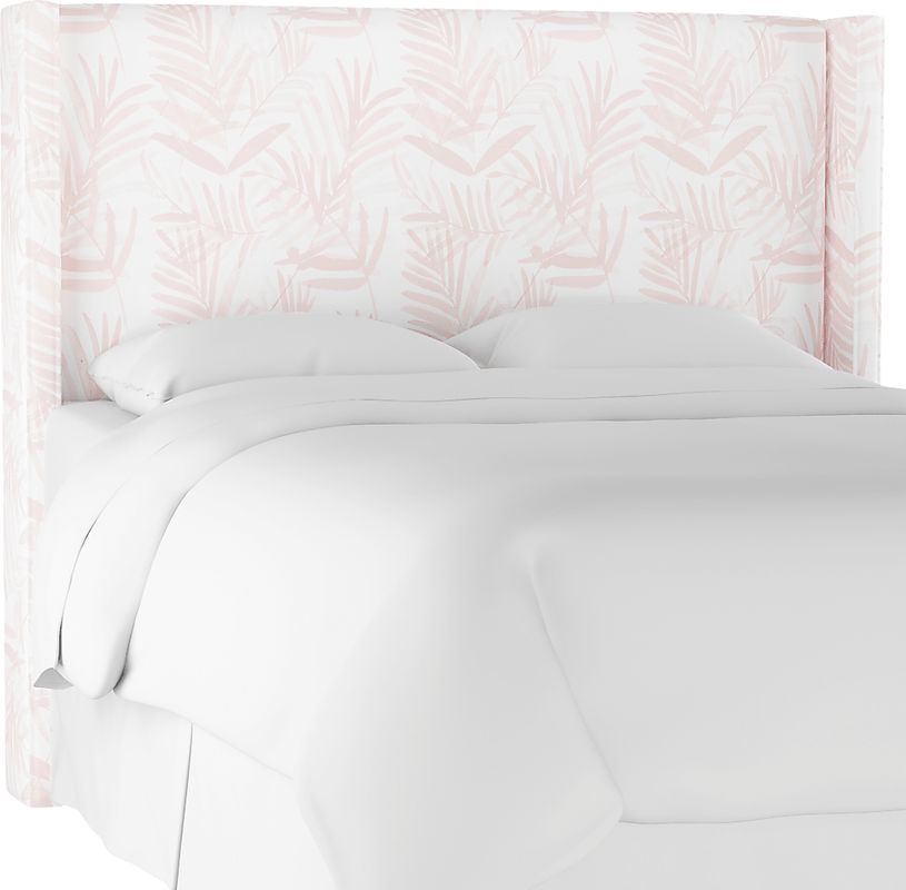 Fern Grove Pink Queen Upholstered Headboard