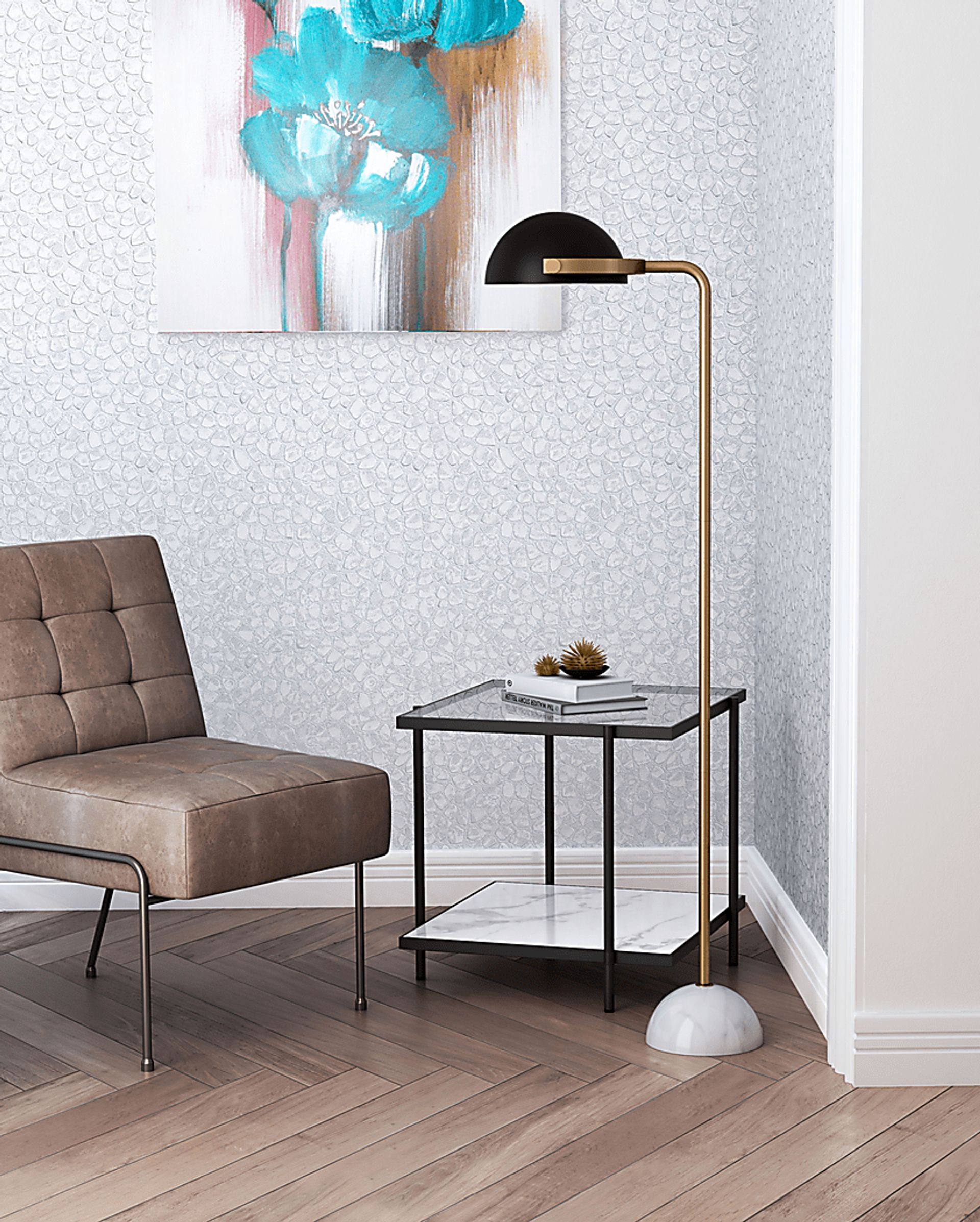 Fernando Point Black Floor Lamp - Image 5