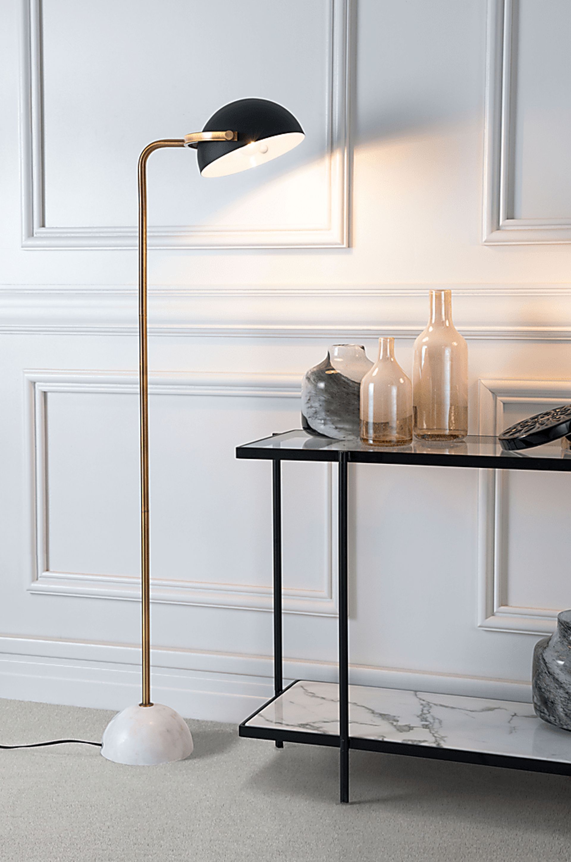 Fernando Point Black Floor Lamp - Image 6