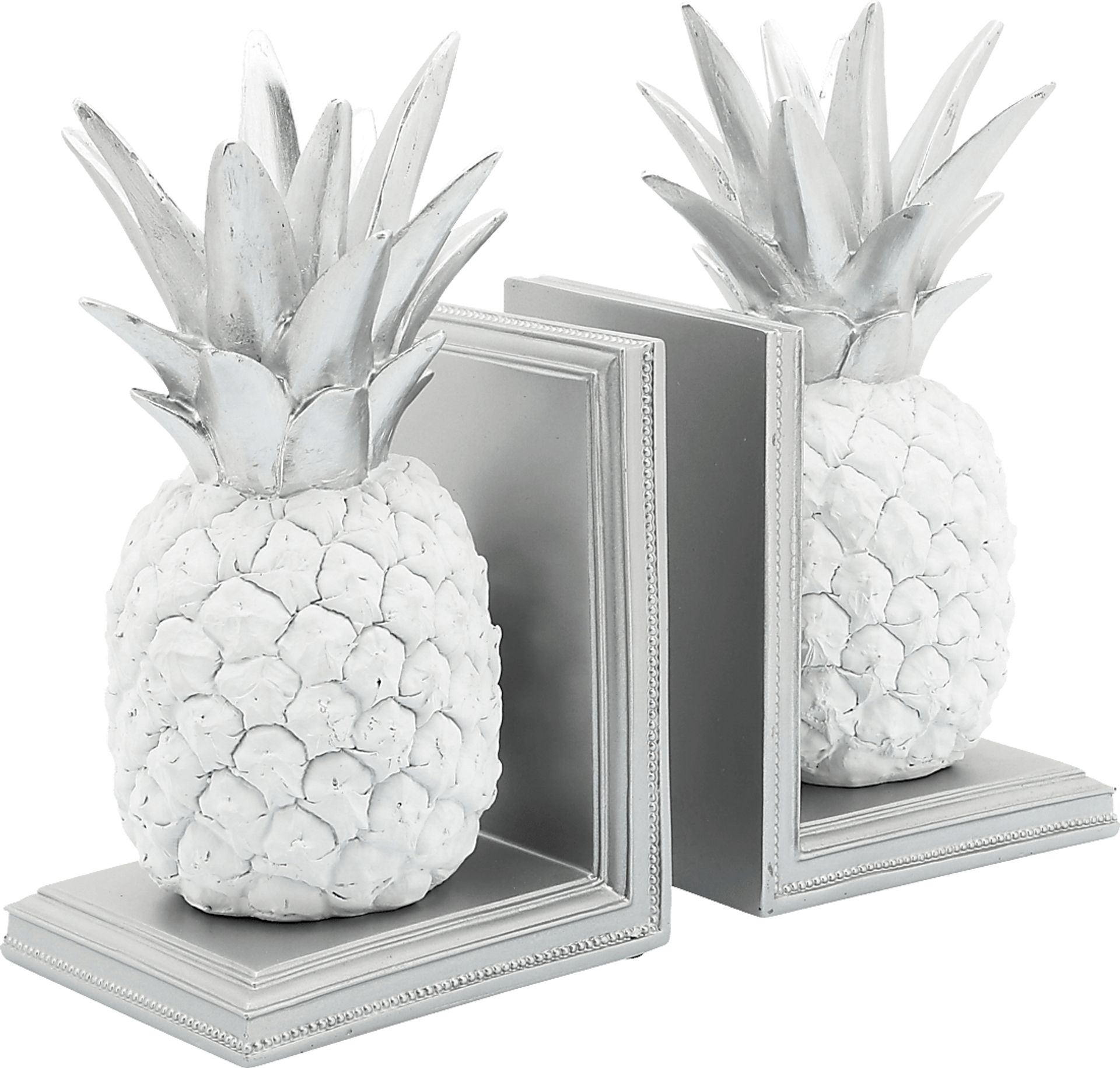 Ferncrest White Bookends - Image 1