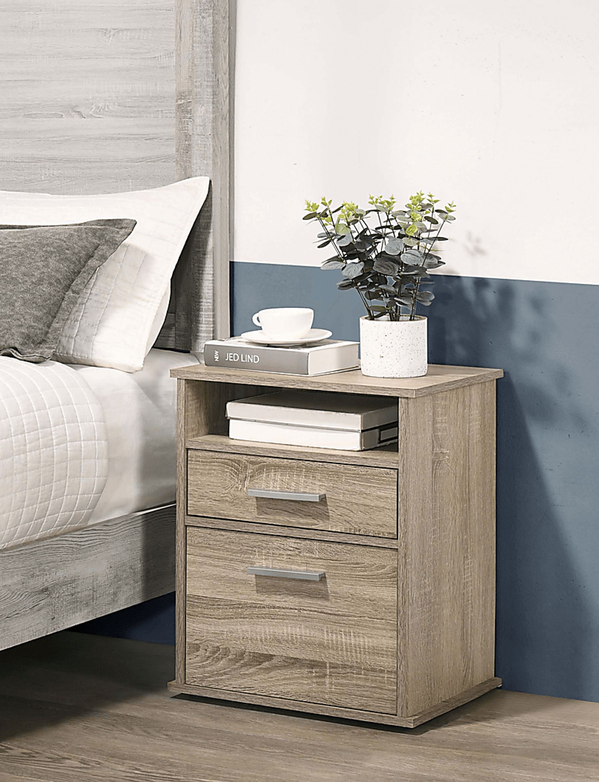 Fernedge II Tan Nightstand - Image 2
