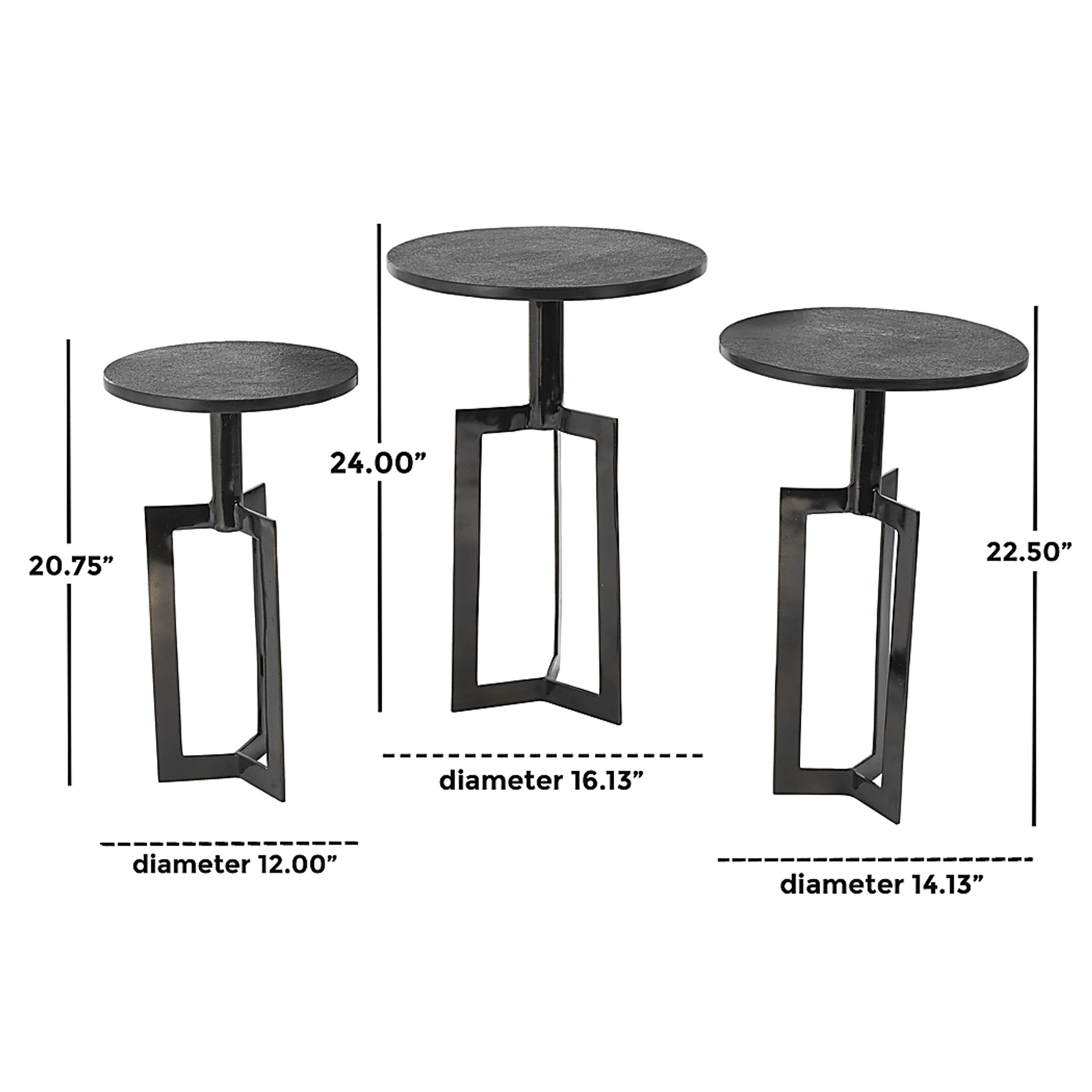 Ferni Black Accent Tables, Set of 3 - Image 11