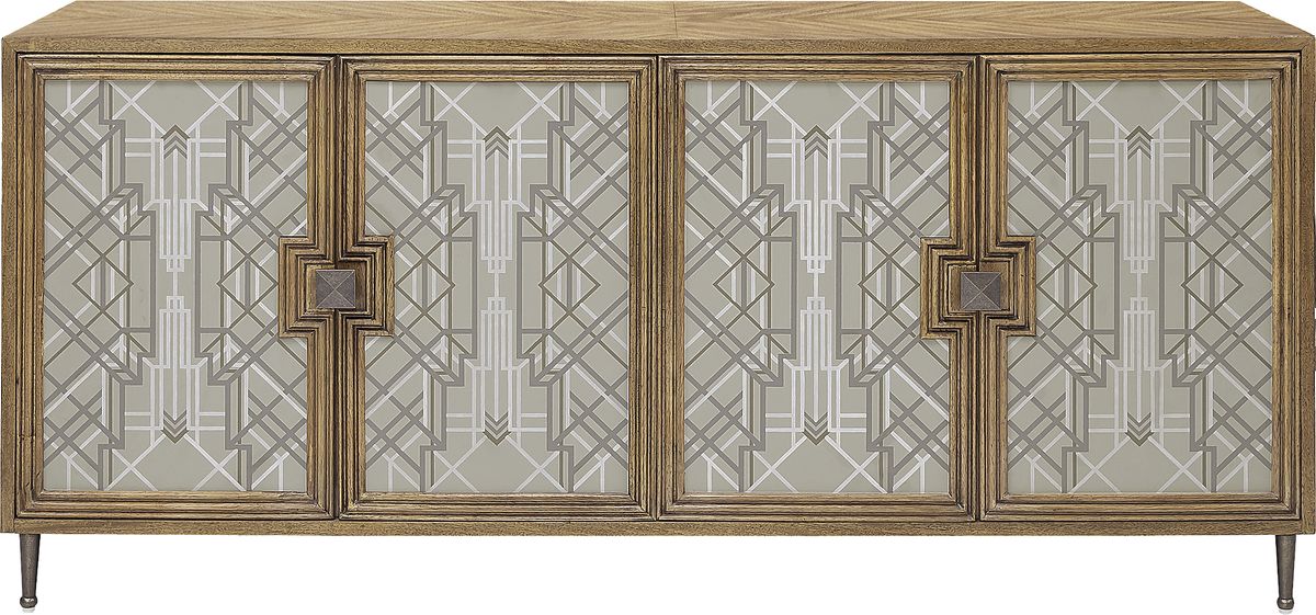 Ferran Natural Light Wood Credenza | Rooms to Go