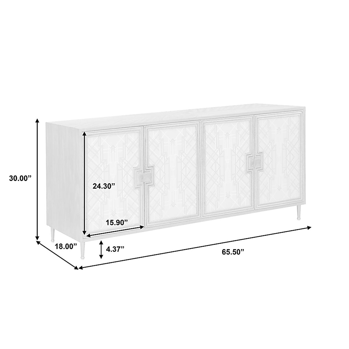 Ferran Natural Light Wood Credenza | Rooms to Go