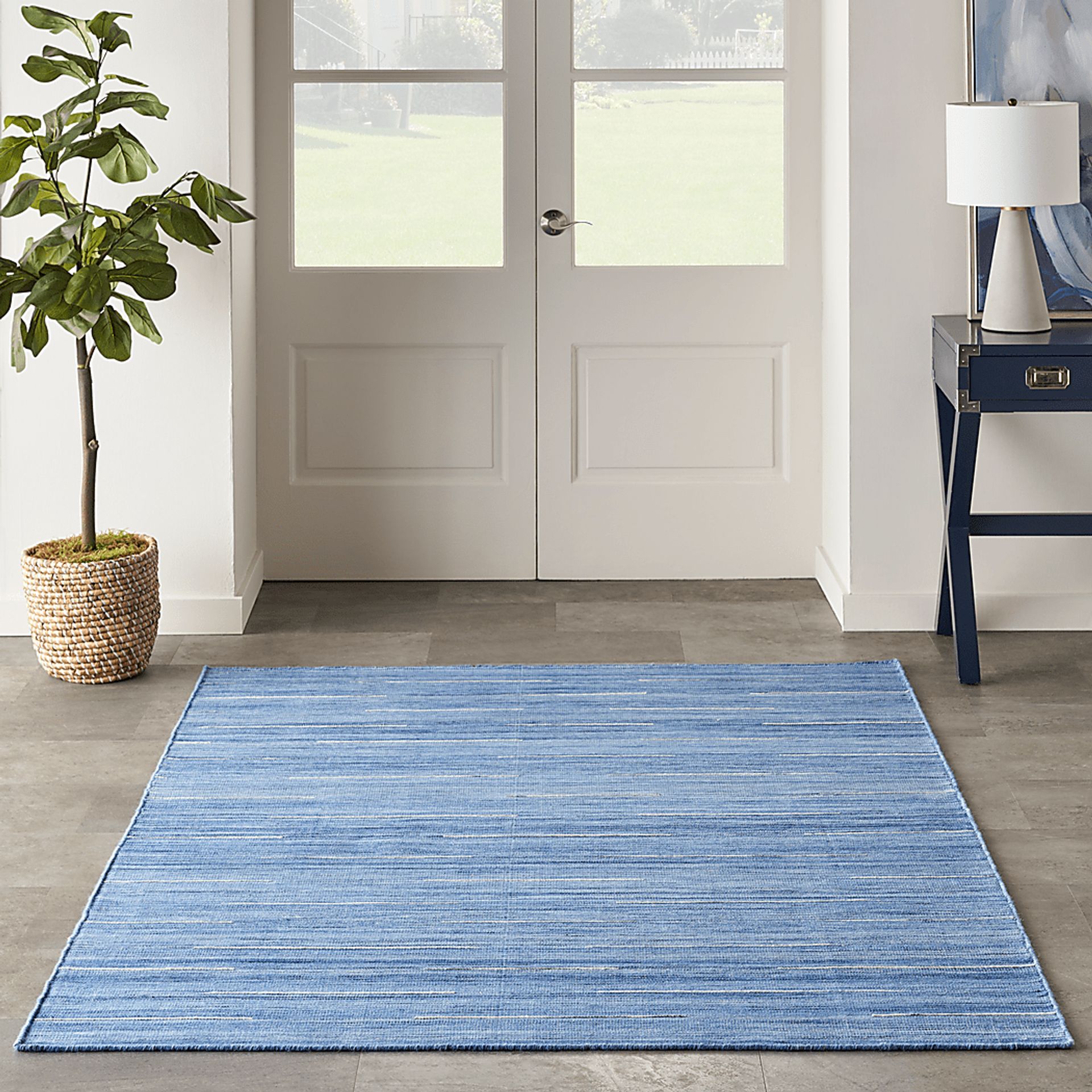 Ferriday Blue 5'3" x 7'3" Rug - Image 5