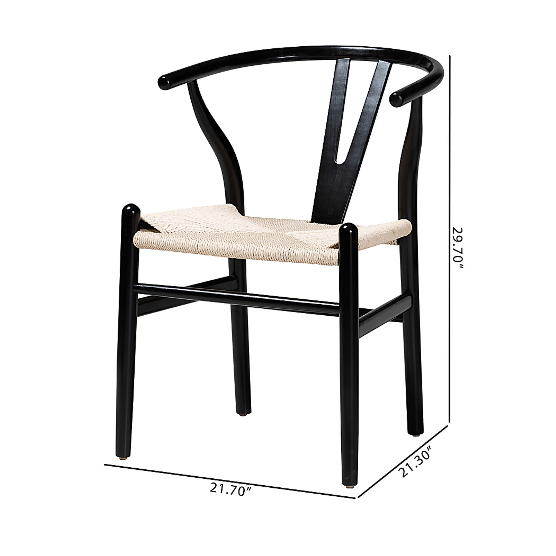 Fertell Black Arm Chair, Set of 2 - Image 9