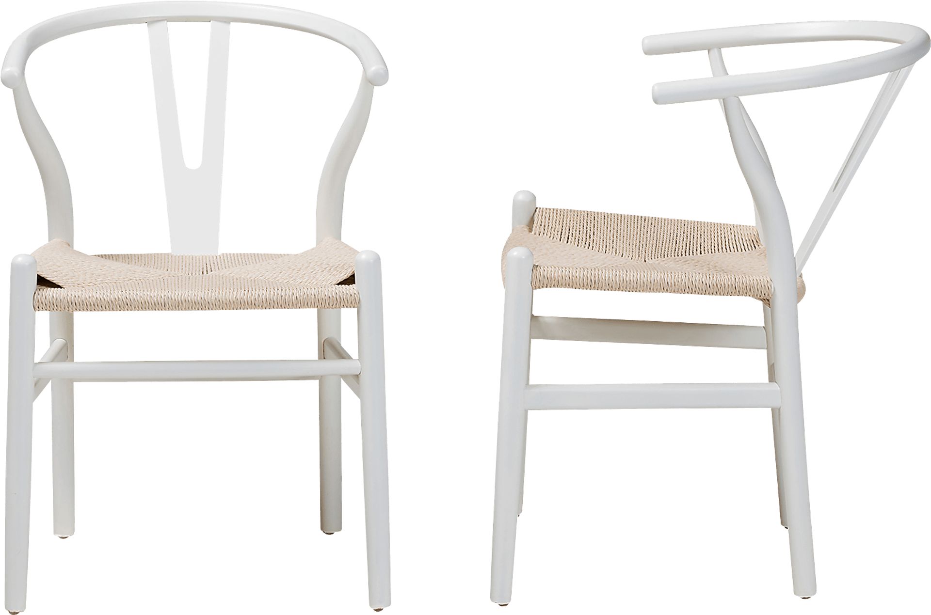 Fertell White Arm Chair, Set of 2 - Image 3