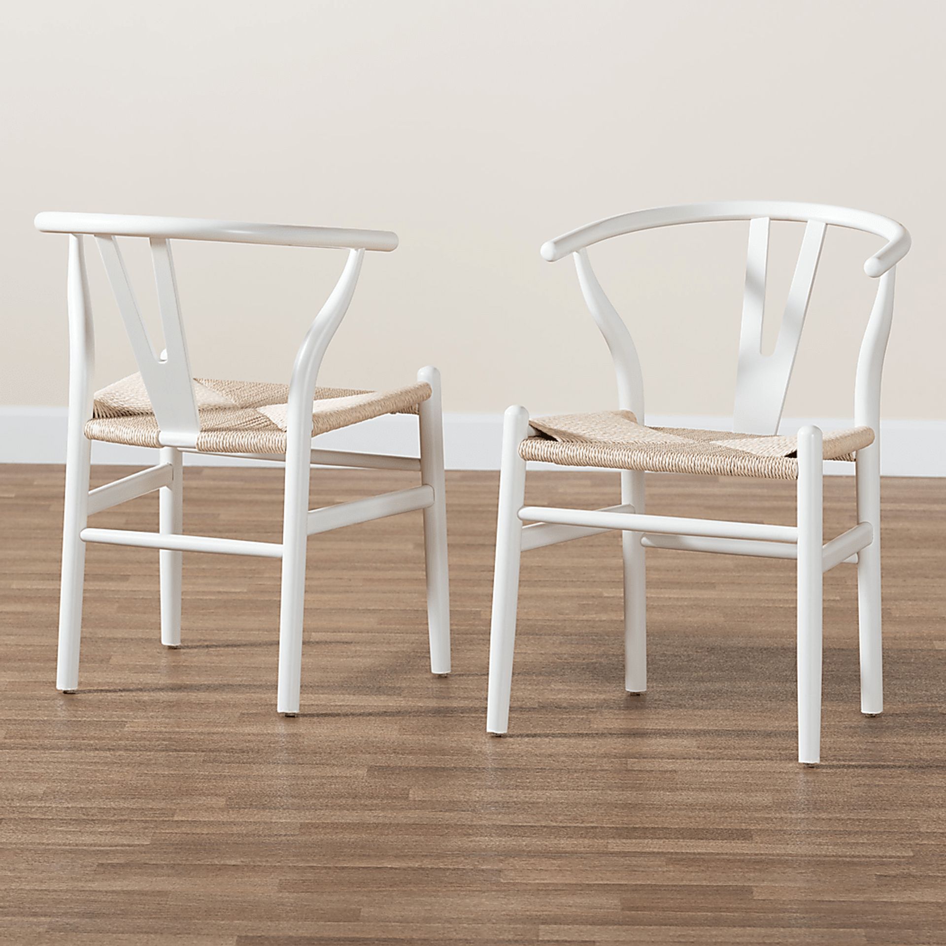 Fertell White Arm Chair, Set of 2 - Image 7