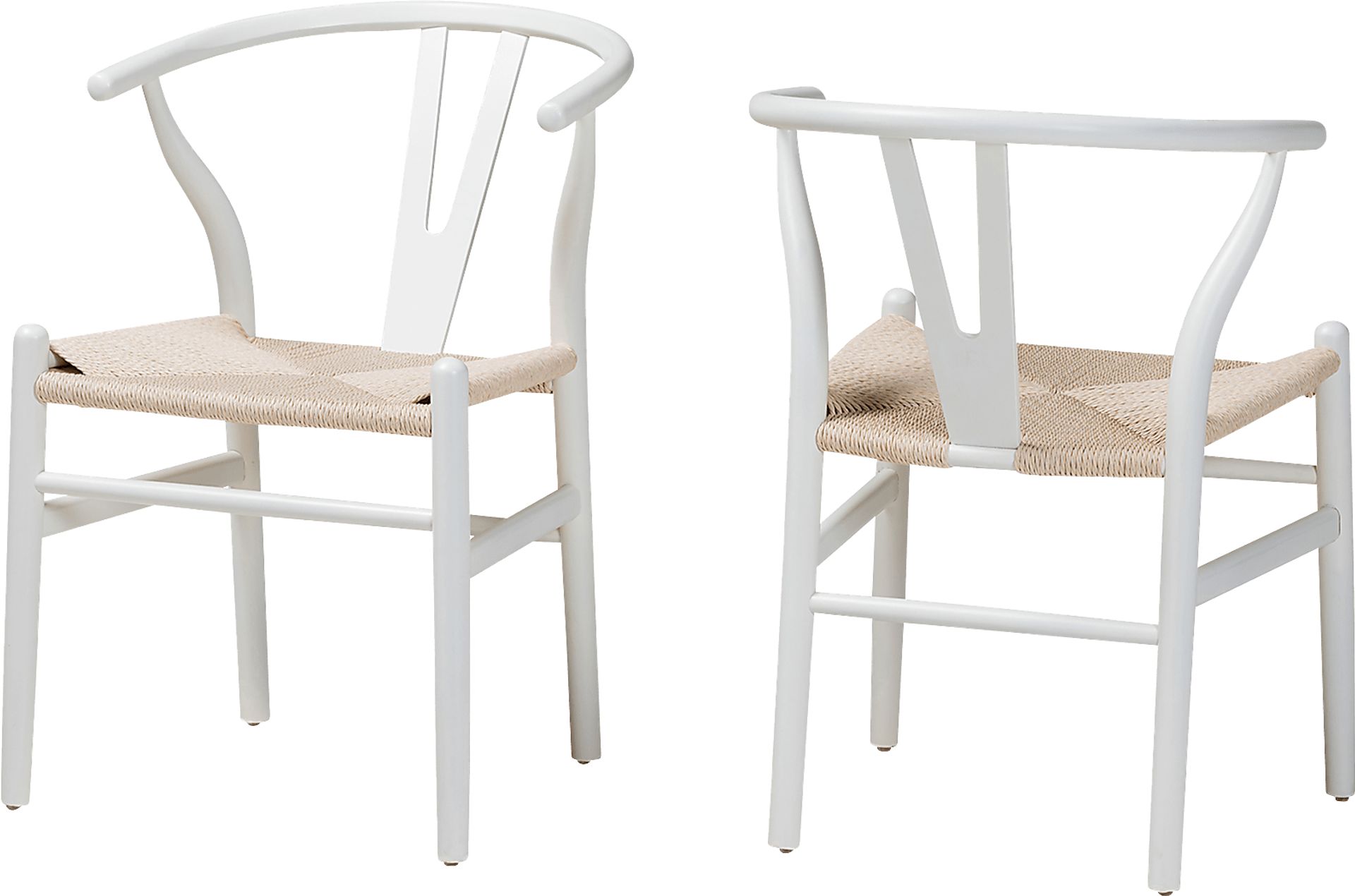 Fertell White Arm Chair, Set of 2 - Image 1