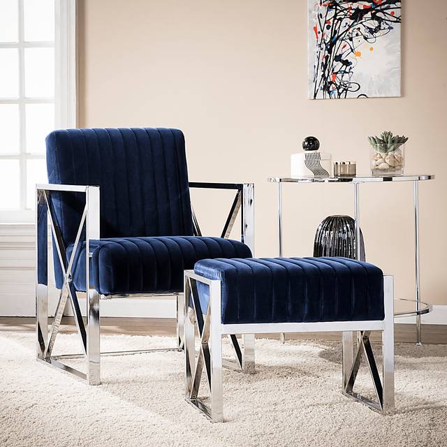 Fetteressa Blue Accent Chair - Thumbnail - Image 2