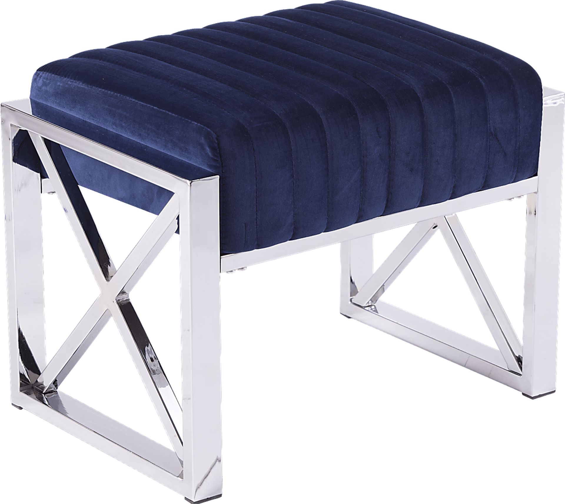 Fetteressa Blue Ottoman - Image 1