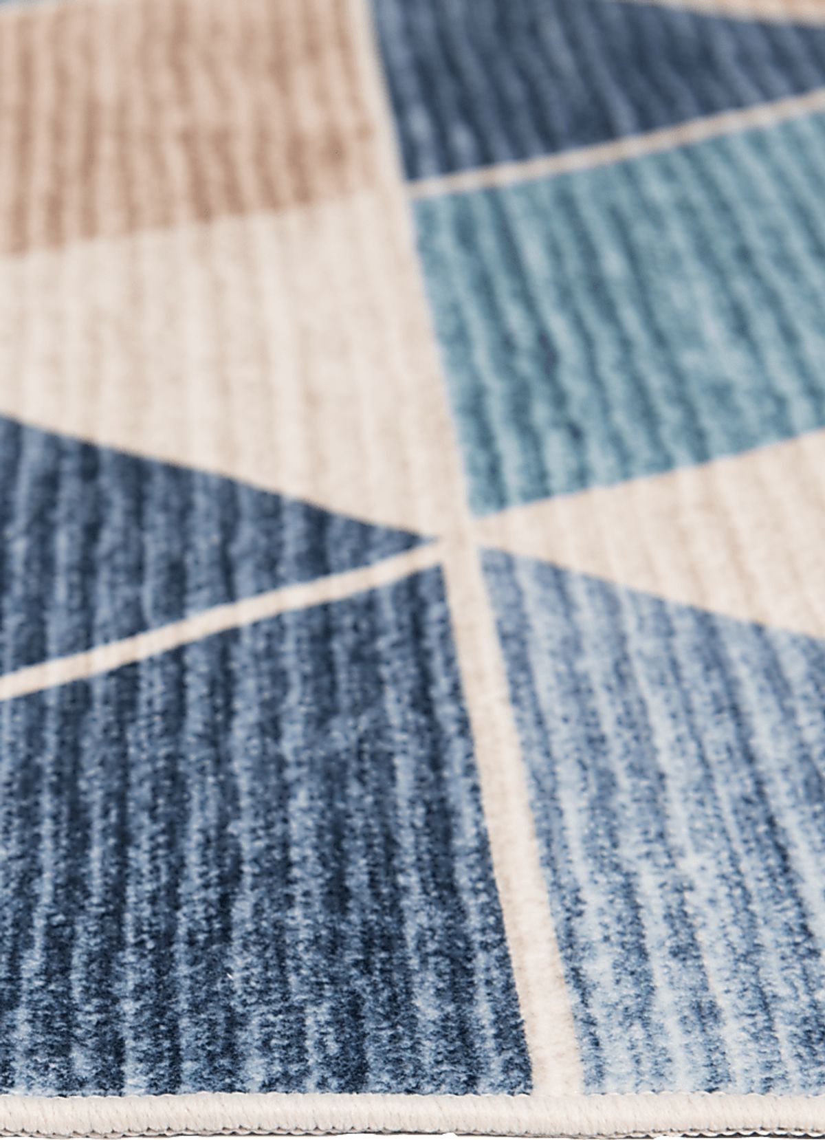Fetterolf Blue Polyester Fabric Rug | Rooms to Go