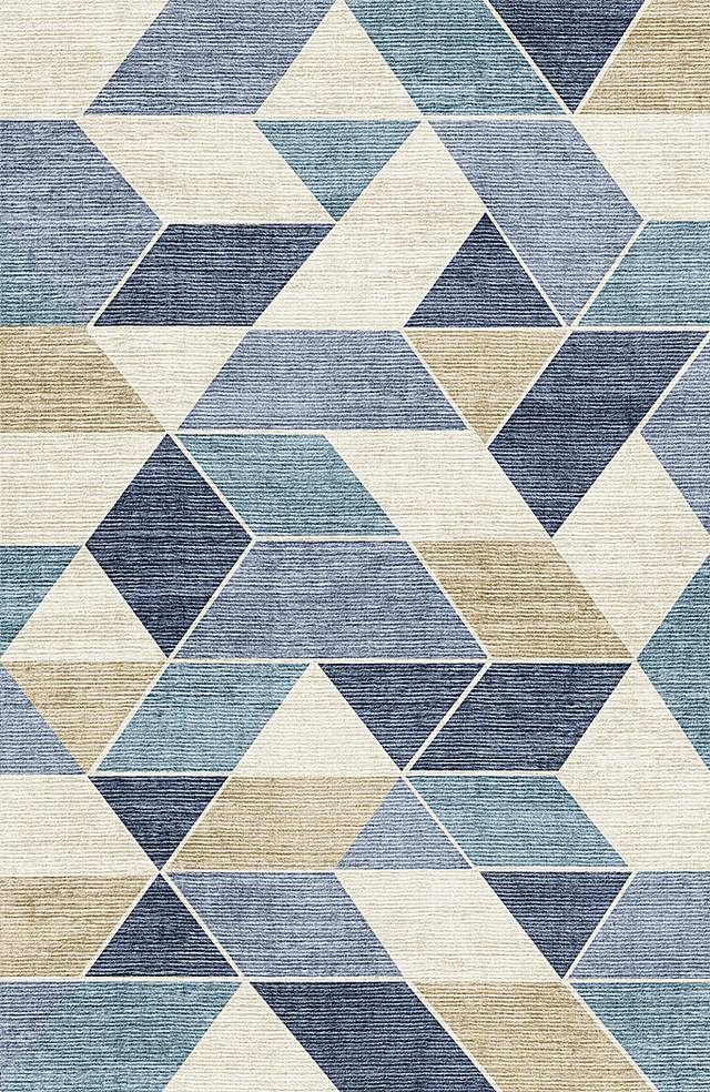 Fetterolf Blue 5' x 7' Rug - Thumbnail - Image 1