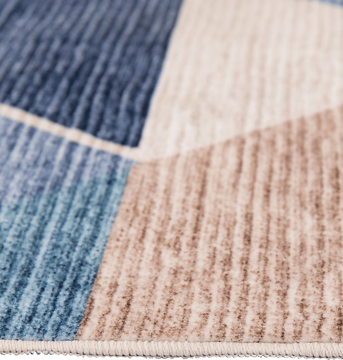 Fetterolf Blue Polyester Fabric Rug | Rooms to Go