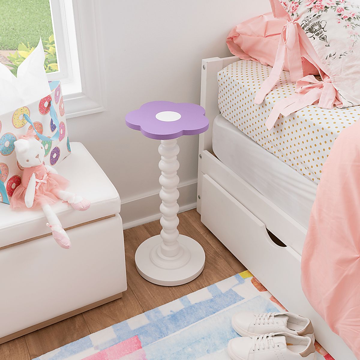 Fever Few Purple Red Accent Table | Rooms to Go