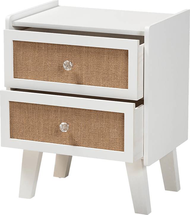 Fewflower White Nightstand - Thumbnail - Image 4