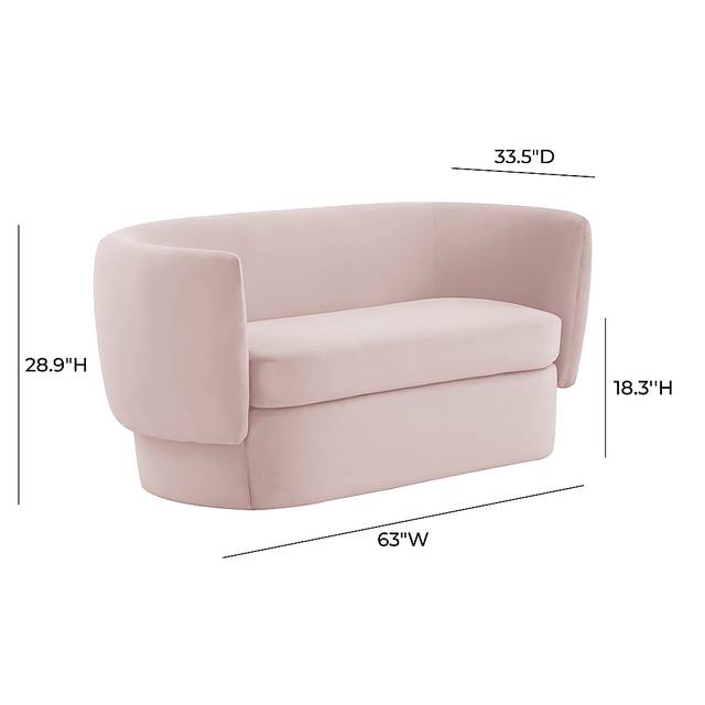 Fiaba Blush Loveseat - Thumbnail - Image 6