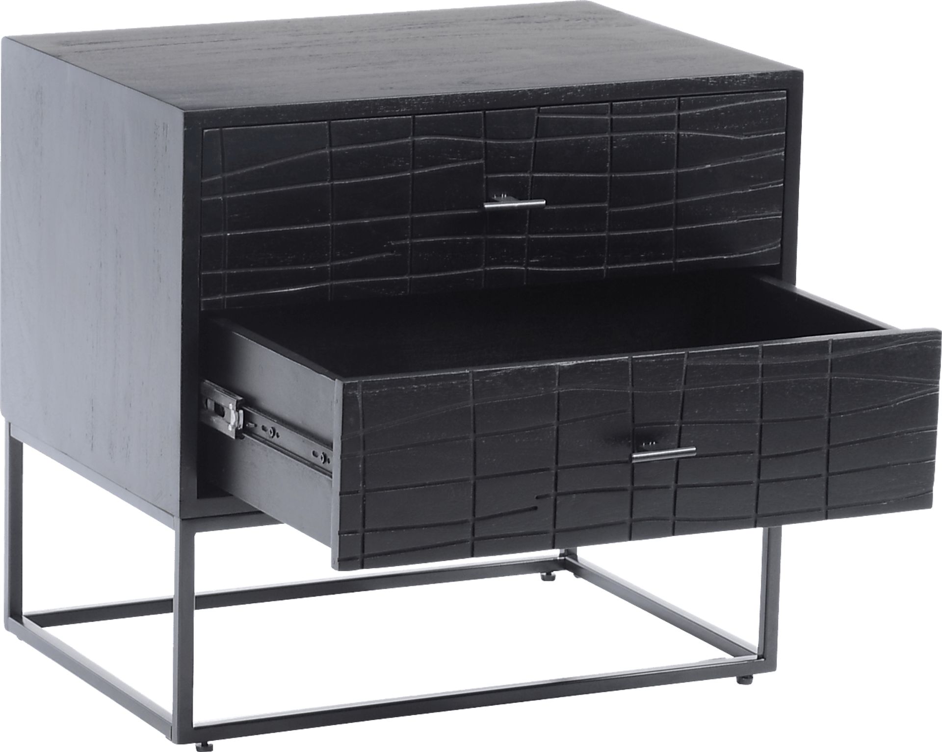 Fichett Black Nightstand - Image 3