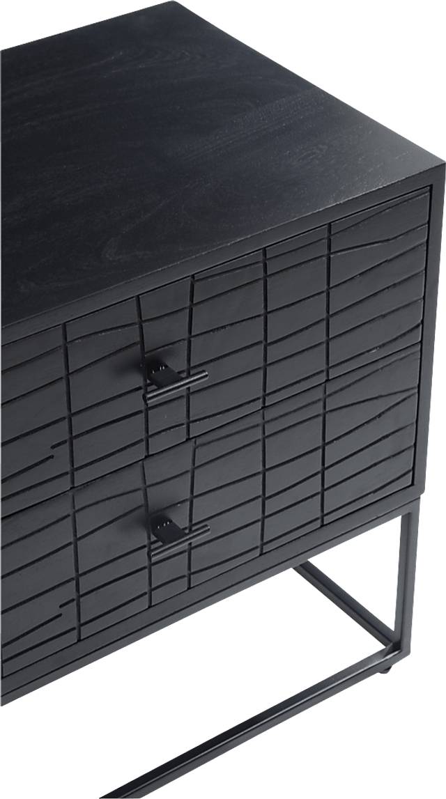 Fichett Black Nightstand - Thumbnail - Image 5