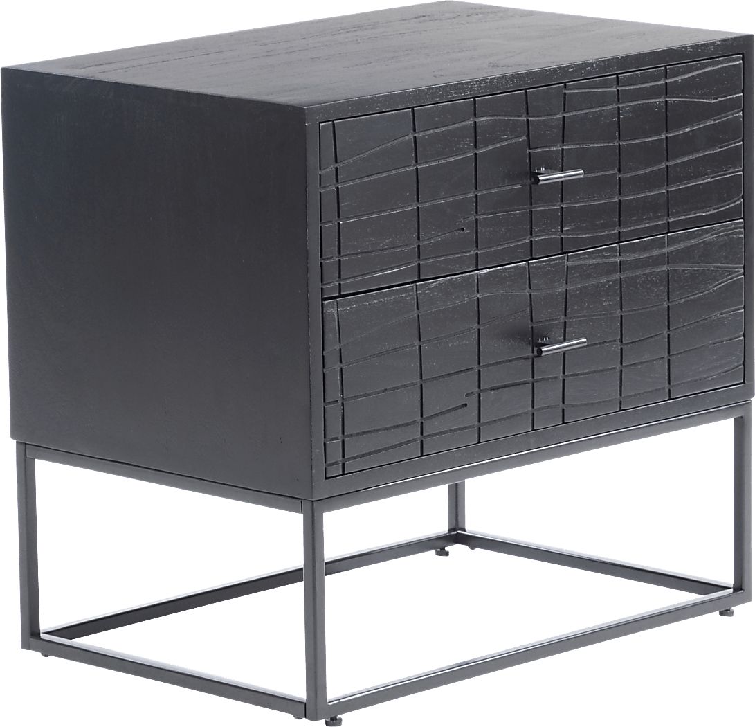 Fichett Black Nightstand