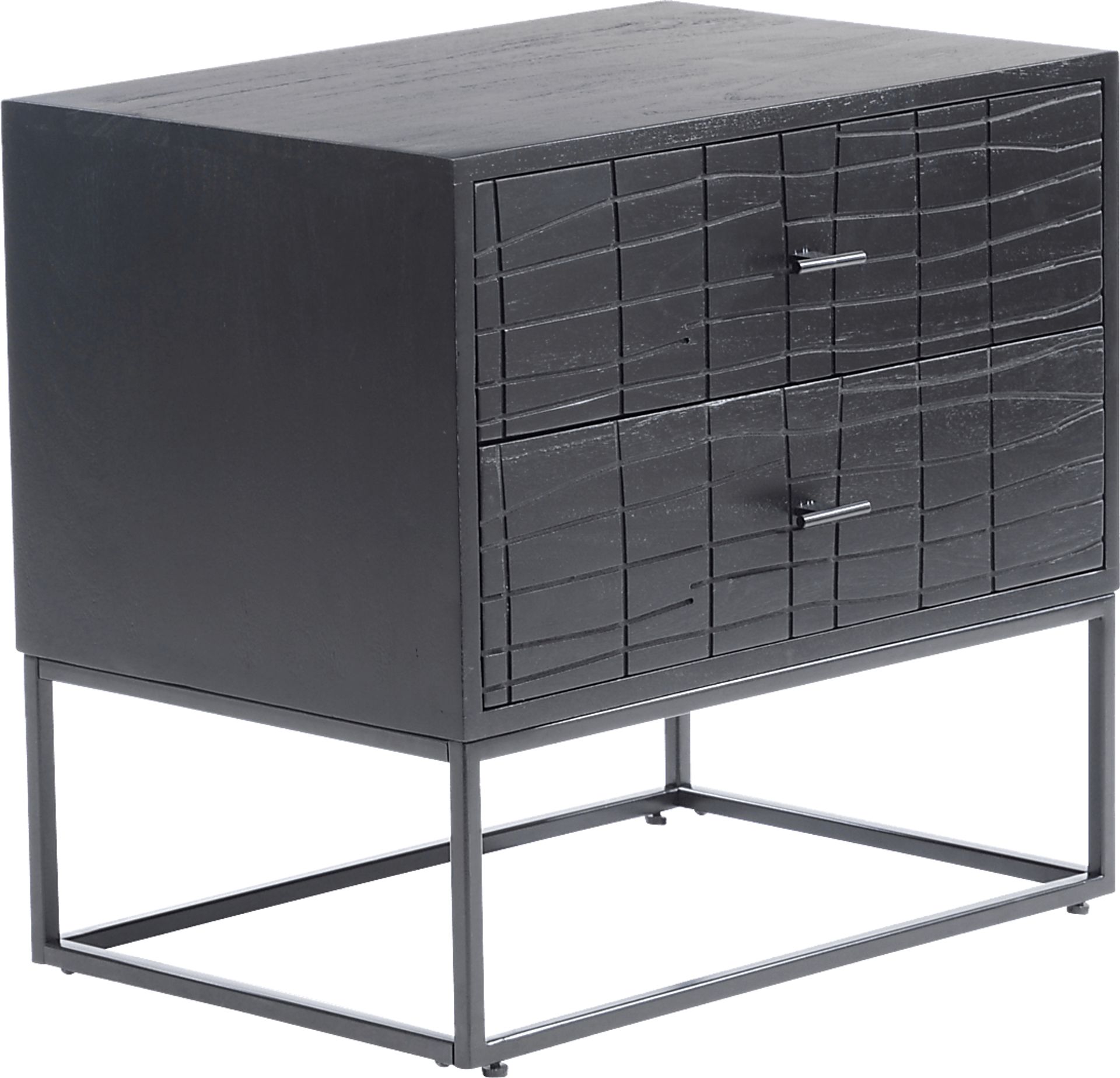 Fichett Black Nightstand - Image 1