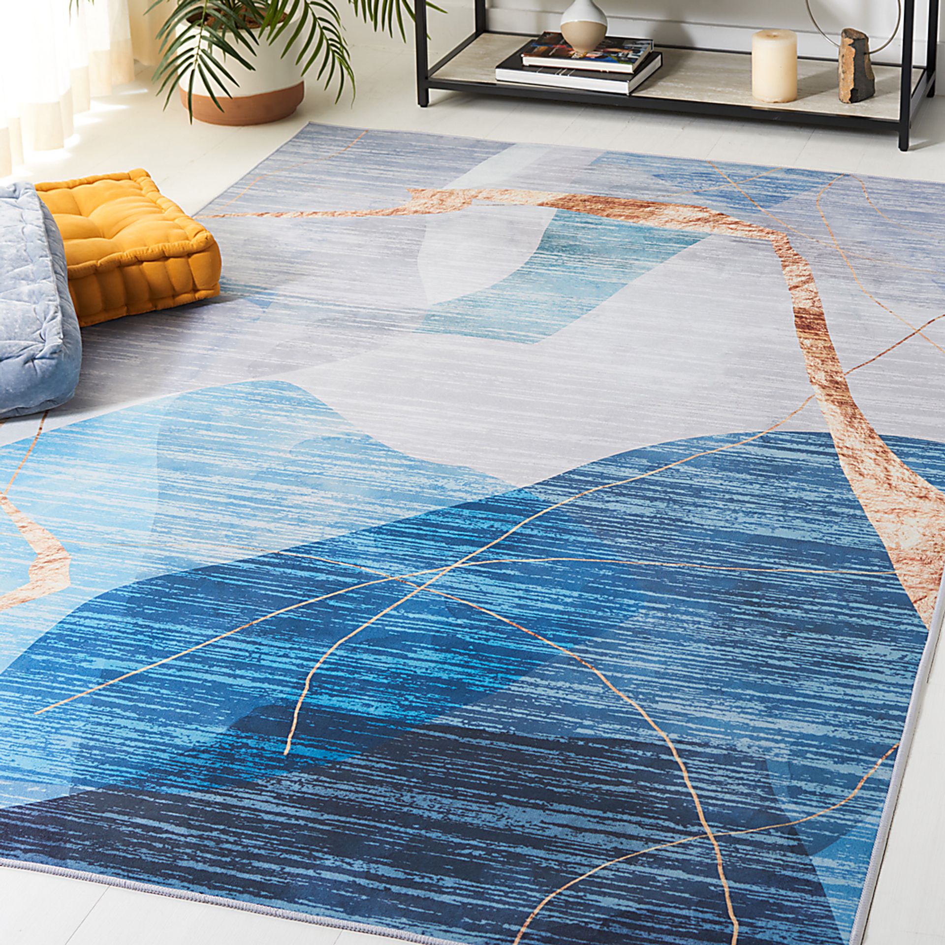 Fician Blue/Gold 8' x 10' Rug - Image 2