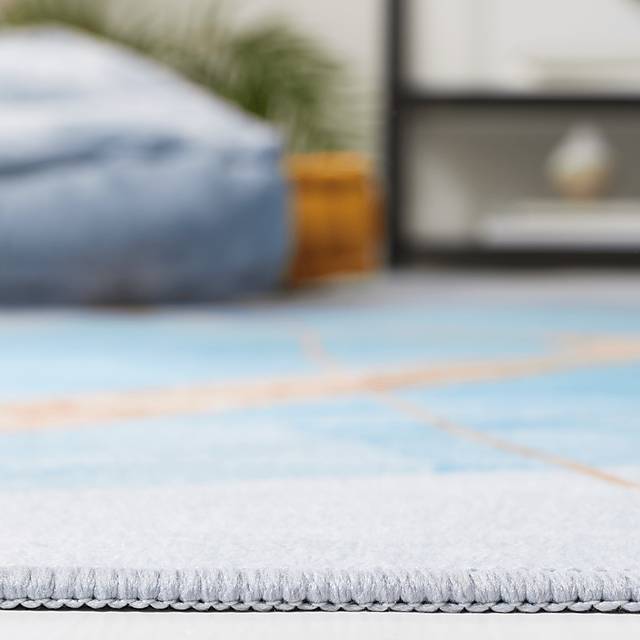 Fician Blue/Gold 8' x 10' Rug - Thumbnail - Image 4