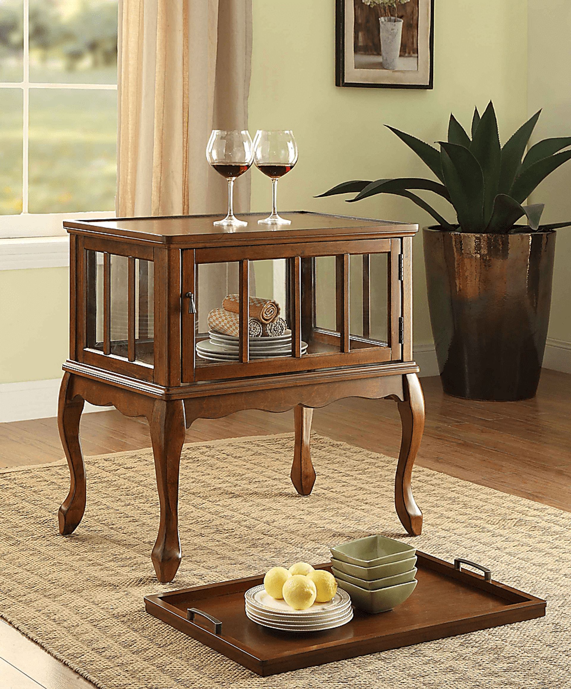 Fidelia Brown Accent Table - Image 2