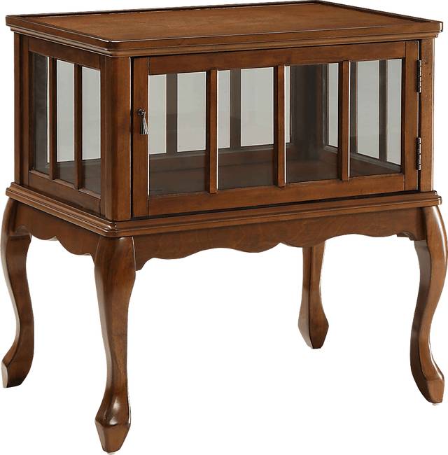 Fidelia Brown Accent Table - Thumbnail - Image 1