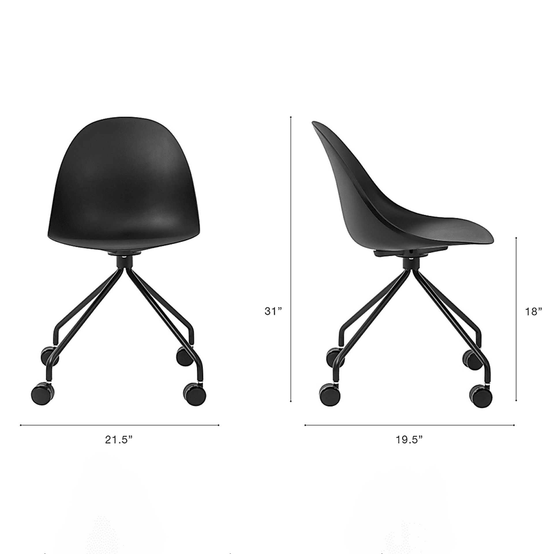 Fiechtner Black Office Chair - Image 9