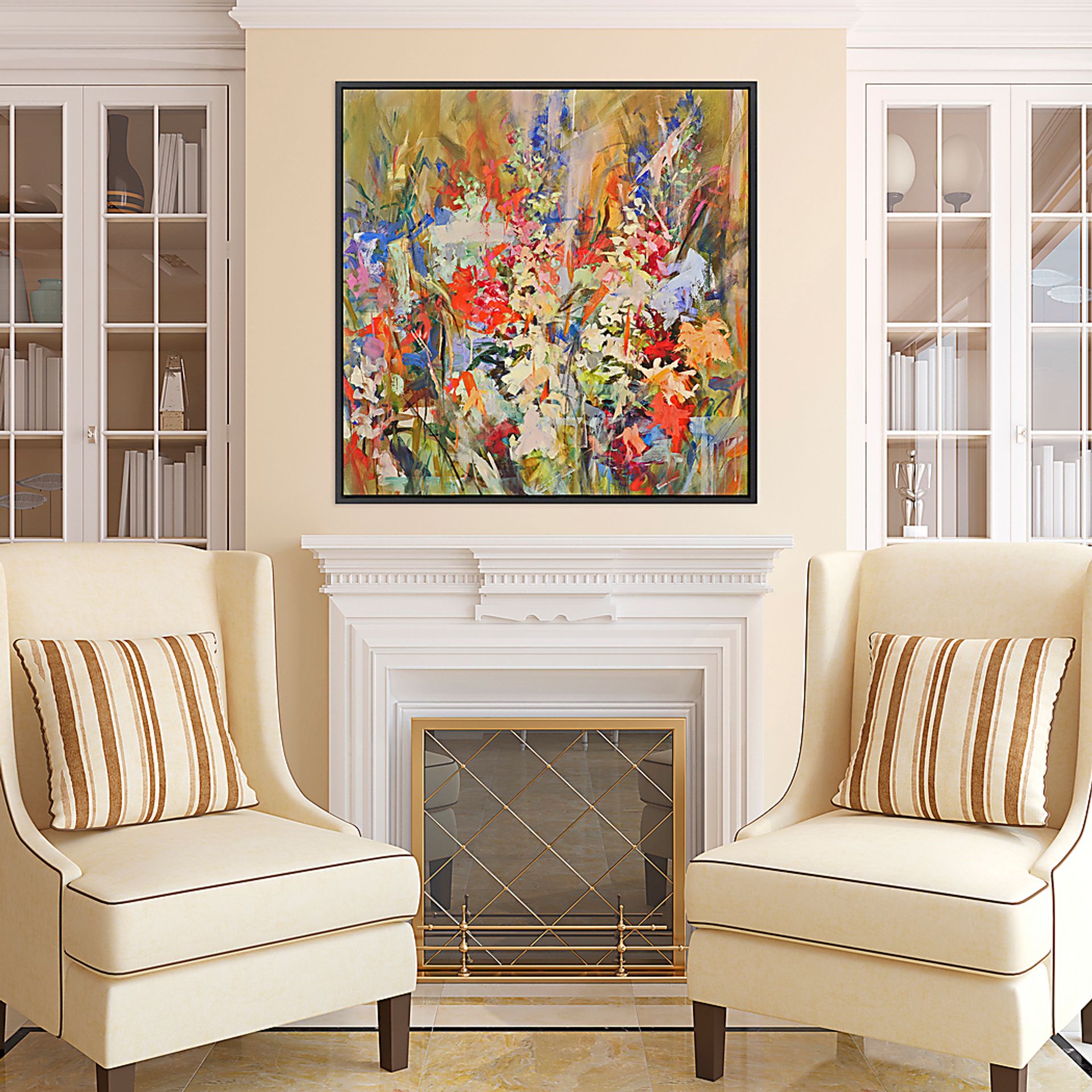 Field Of Flowers Framed Artwork - Image 2