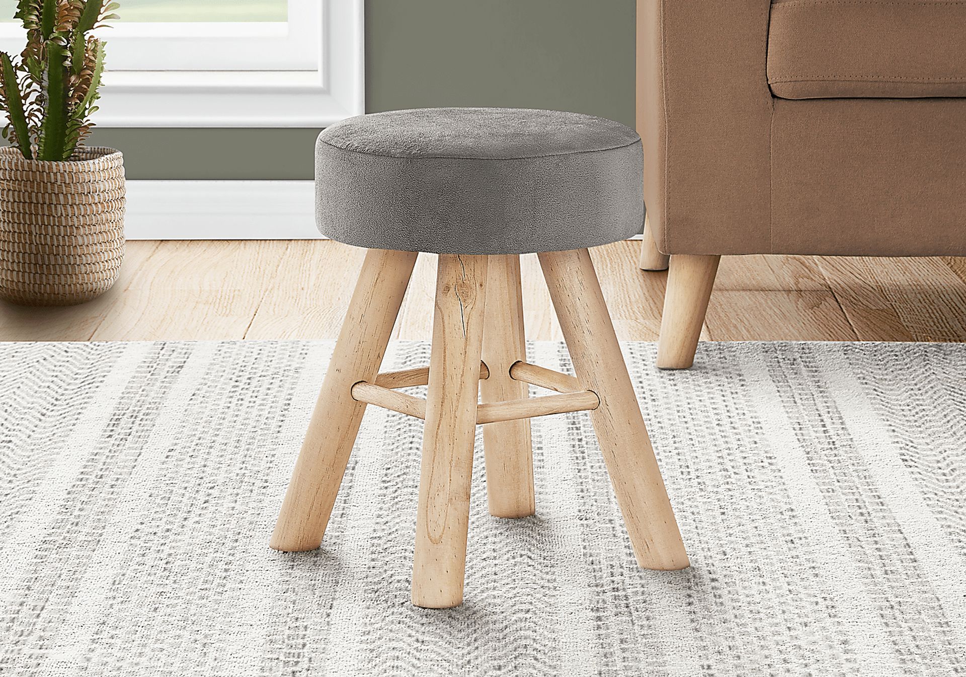 Fieldbrook Gray Ottoman - Image 2