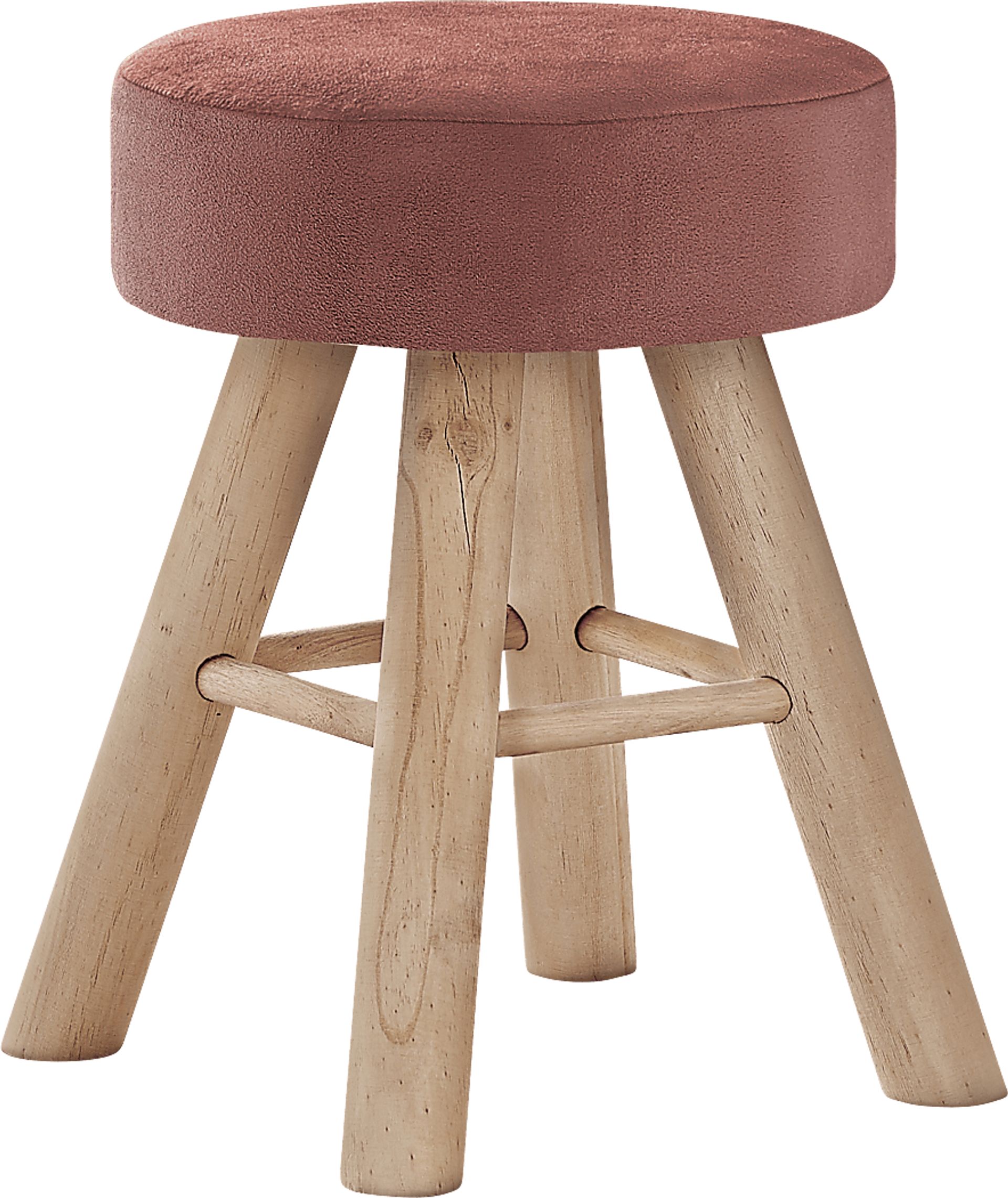 Fieldbrook Pink Ottoman - Image 1