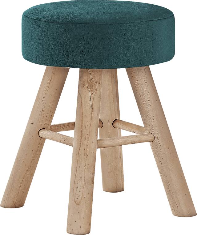 Fieldbrook Turquoise Ottoman - Thumbnail - Image 1