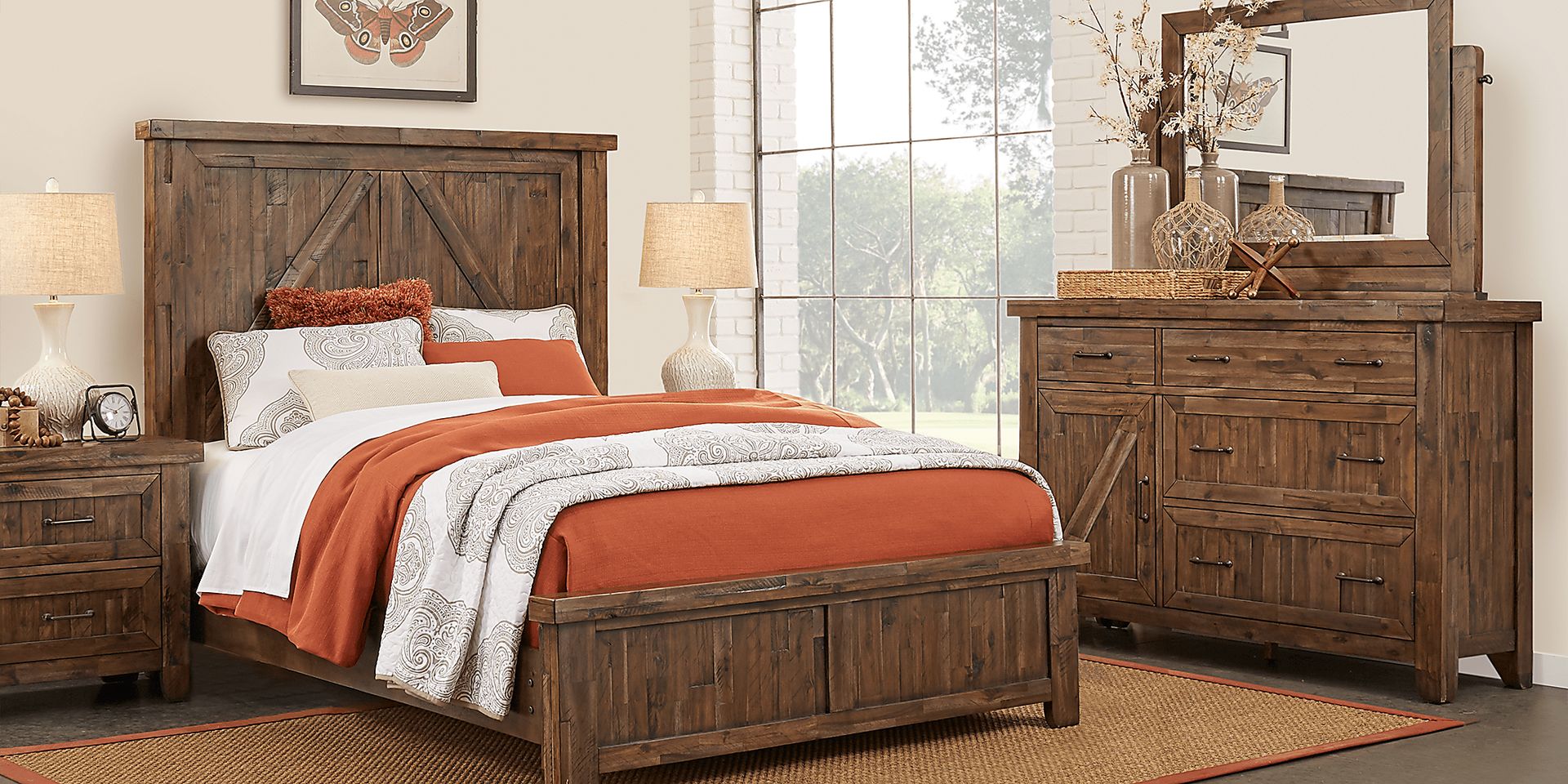 Fieldcreek Brown 7 Pc Queen Panel Bedroom - Image 1